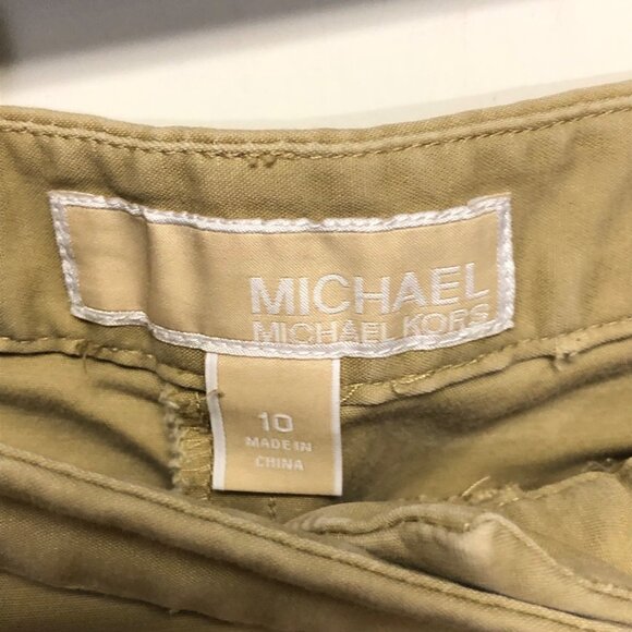 Michael Kors zip pocket khaki pants size 10 - Picture 3 of 6